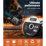 Giantz 500-Piece Cutting Discs 5 125mm Angle Grinder Thin Cut Off Wheel Metal - 45-Degree Angle