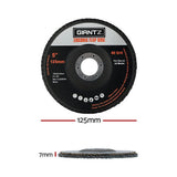 Giantz 100 PCS Zirconia Sanding Flap Disc 5 125mm 80Grit Angle Grinding Wheel