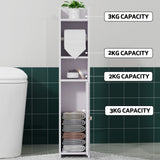 Artiss 2X Bathroom Cabinet Toilet Roll Holder 76cm - 45-Degree Angle