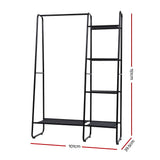 Artiss Wardrobe Clothes Rack Airer Coat Stand Closet 150cm - Top-Down View
