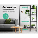 Artiss Wardrobe Clothes Rack Airer Coat Stand Closet 150cm - Close-Up Angle