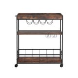 Artiss Kitchen Island Rolling Serving Cart - 45-Degree Angle