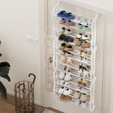 Artiss Shoe Rack Hanging Over Door Organiser 24 Pairs Eric - Close-Up Angle