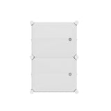 Artiss Shoe Rack DIY Set of 2 Storage Cube Stackable White