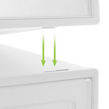 Artiss Shoe Box Rack DIY Set of 12 Stackable White Abel - Rear View