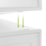 Artiss Shoe Box Rack DIY Set of 24 Stackable White Abel - Rear View
