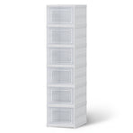 Artiss Foldable Shoe Rack Organizer 6 Tier Storage Shelf Hallway