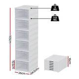 Artiss Foldable Shoe Rack Organizer 6 Tier Storage Shelf Hallway