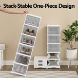 Artiss Foldable Shoe Rack Organizer 6 Tier Storage Shelf Hallway - 45-Degree Angle