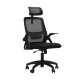 Oikiture Home Office Set Computer Desk and Mesh Office Chair BK&WH - Extra Image