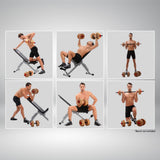 Powertrain 20kg Home Gym Adjustable Dumbbell and Barbell Weights Set - Gold - Close-Up Angle