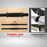 Powertrain 20kg Home Gym Adjustable Dumbbell and Barbell Weights Set - Gold - Side View