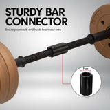 Powertrain Adjustable 32kg Home Gym Dumbbell Barbell Weights Gold