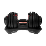 Powertrain 2x 24kg Adjustable Dumbbells Set Home Gym Exercise Free Weights - Red - Extra Image
