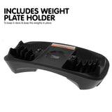 Powertrain 2x 24kg Adjustable Dumbbells Set Home Gym Exercise Free Weights - Red - 45-Degree Angle