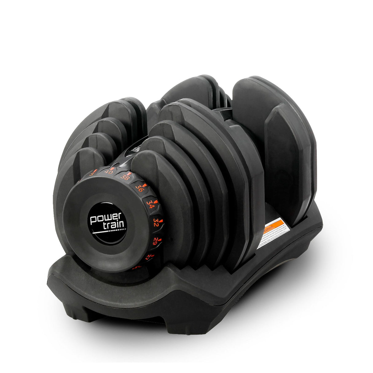 Powertrain 40kg Adjustable Dumbbell Home Gym Exercise Equipment Free Weights