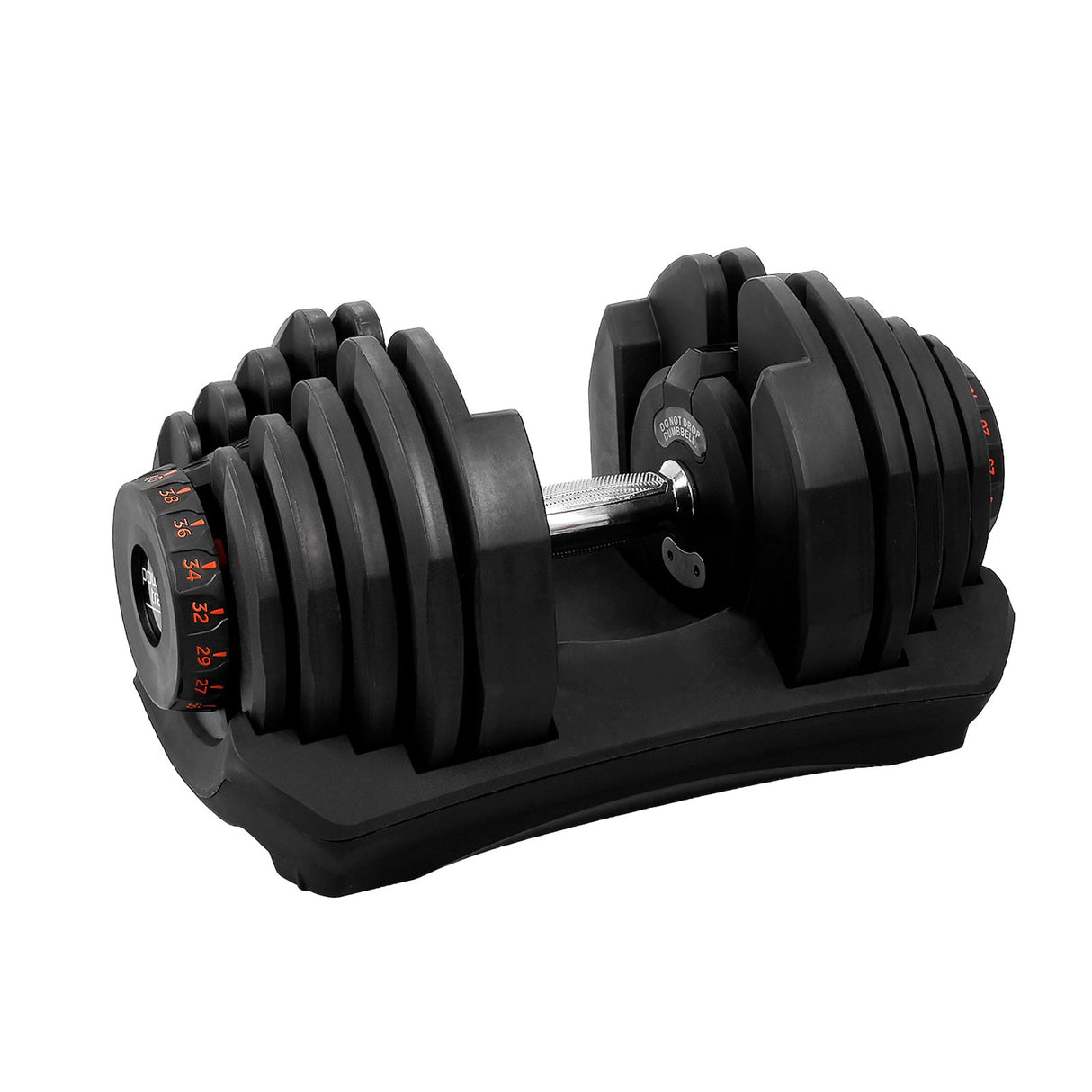 Powertrain 2x 40kg Adjustable Dumbbell Home Gym Exercise Equipment Free Weights