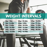 Powertrain 40kg Adjustable Dumbbell Home Gym Exercise Equipment Free Weights - Rear View