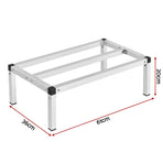 Giantz 61x36cm Aluminum Dunnage Rack Heavy Duty Kitchen Storage Platform