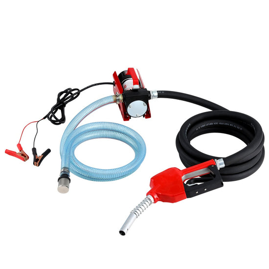 High-Performance 12V Electric Diesel and Kerosene Transfer Pump with Nozzle and Hose - 40L/min Flow