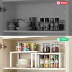 Cefito Kitchen Storage Shelves Rack Cupboard Cabinet Organiser Set of 2, image 6