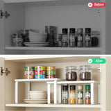 Cefito Kitchen Storage Shelves Rack Cupboard Cabinet Organiser Set of 2 - Rear View