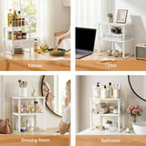 Cefito Kitchen Storage Shelves Rack Cupboard Cabinet Organiser Set of 2 - Close-Up Angle