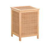 Pinewood Laundry Hamper with Removable Storage Bag and Detachable Lid