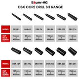 Baumr-AG 202 x 400mm Diamond Core Drill Bit DBX Series, Industrial 1.1/4-UNC