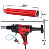 BAUMR-AG 1800W 120mm Handheld Core Drill & 76mm Diamond Drill Bit Combo, for Concrete Coring Hole Drilling - Rear View