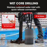 BAUMR-AG 3000W 200mm Concrete Core Drill with Stand Rig - 45-Degree Angle