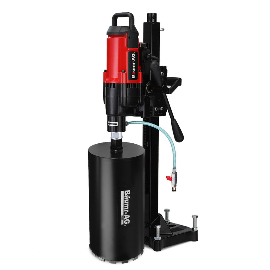 BAUMR-AG 3200W 280mm Vertical Stand Core Drill & 202mm Drill Bit Combo, for Demolition Concrete Coring Hole Drilling