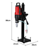 BAUMR-AG 3200W 280mm Concrete Core Drill with Stand Rig - Rear View