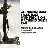 BAUMR-AG 3200W 280mm Wet/Dry Core Drill w/ Wheeled Stand & 127mm Bit Combo, for Concrete Coring Hole Drilling - Low Angle