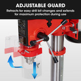 Baumr-AG DP15 600W 10' Pedestal Bench Drill Press, 12 Speeds, 16mm Chuck (DP15 II)
