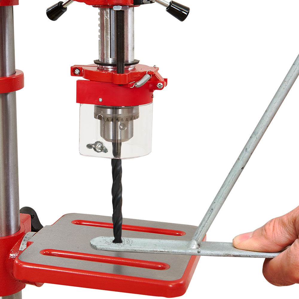 Baumr-AG DP15 600W 10' Pedestal Bench Drill Press, 12 Speeds, 16mm Chuck (DP15 II)