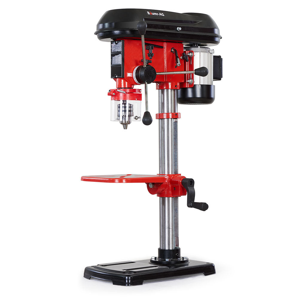 Baumr-AG 600W 12' Pedestal Bench Drill Press, 12 Speeds, 16mm Chuck (DP17)