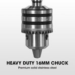 Baumr-AG 600W 12' Pedestal Floor Drill Press, 16 Speeds, 16mm Chuck (DP19)