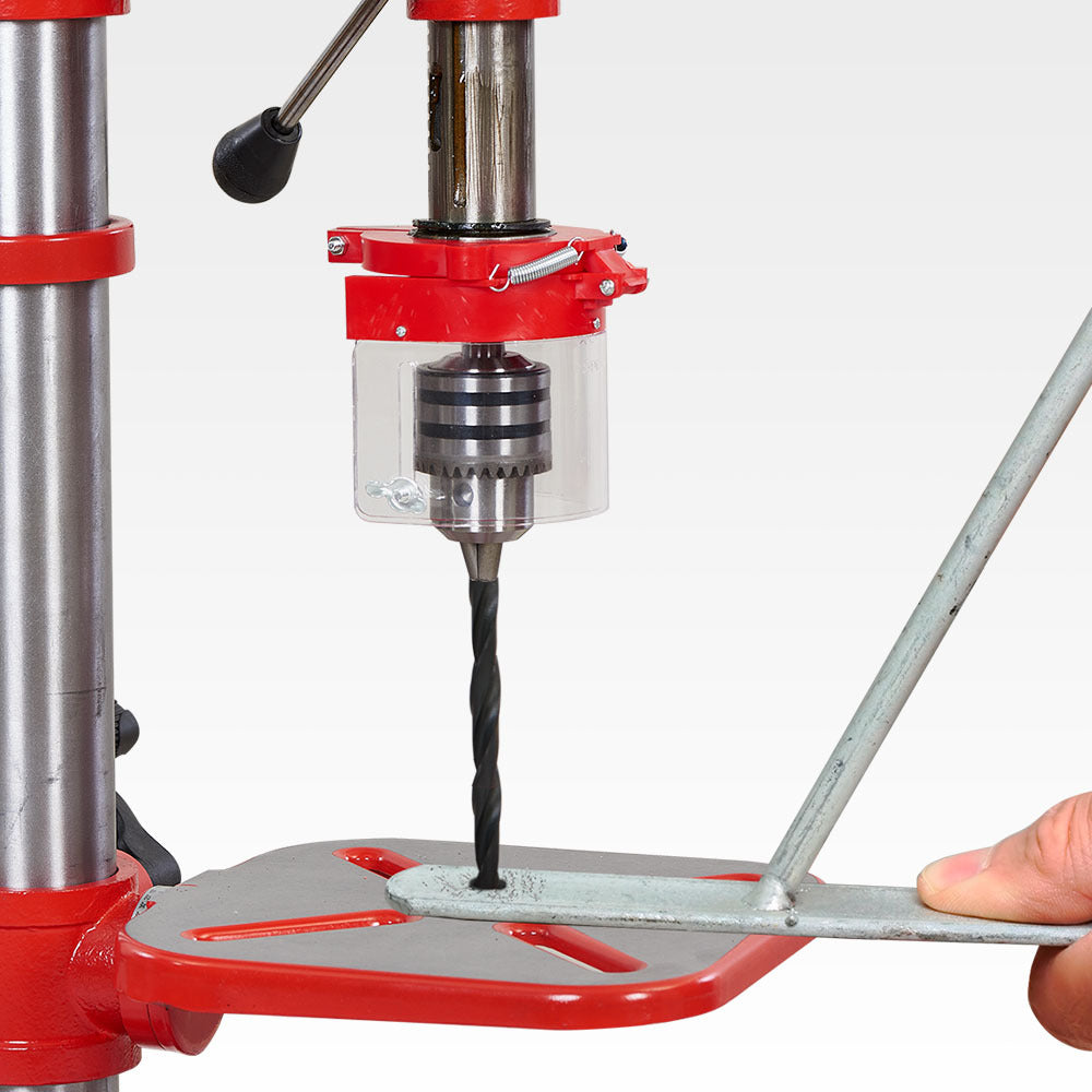 Baumr-AG 600W 12' Pedestal Floor Drill Press, 16 Speeds, 16mm Chuck (DP19)