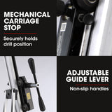BAUMR-AG Adjustable Core Drill Wheeled Rig Stand - Close-Up Angle
