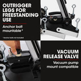 BAUMR-AG Adjustable Core Drill Wheeled Rig Stand - Top-Down View