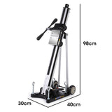 BAUMR-AG Adjustable Core Drill Wheeled Rig Stand - Rear View