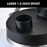 Baumr-AG 3.8L Double Wall Insulated Stainless Steel Water Bottle, Drink Jug with Handle, White - Close-Up Angle