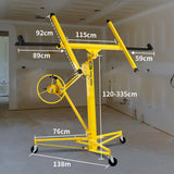 UNIMAC 11ft Sheet Panel Lifter Drywall Panel Gyprock Plasterboard Hoist Lift - Rear View