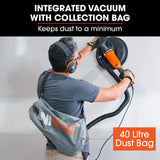 UNIMAC 1800W Drywall Sander Plaster Automatic Wall Gyprock Vacuum System - Side View