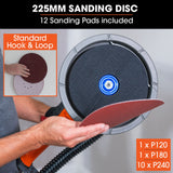 UNIMAC 1800W Drywall Sander Plaster Automatic Wall Gyprock Vacuum System - Close-Up Angle