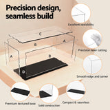 Artiss Clear Acrylic Display Case Dustproof Protection Box For Car Toys 15CM - Rear View