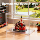 Artiss Clear Acrylic Display Case Dustproof Protection Box For Toys 27CM - Close-Up Angle