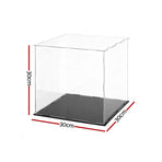 Artiss Clear Acrylic Display Case Dustproof Protection Box For Car Toys 30CM