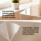 Artiss Clear Acrylic Display Case Dustproof Protection Box For Car Toys 30CM - 45-Degree Angle